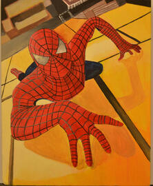 Spider-man, Paint on Canvas,2025